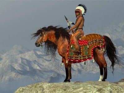 Indianer mit Leggings