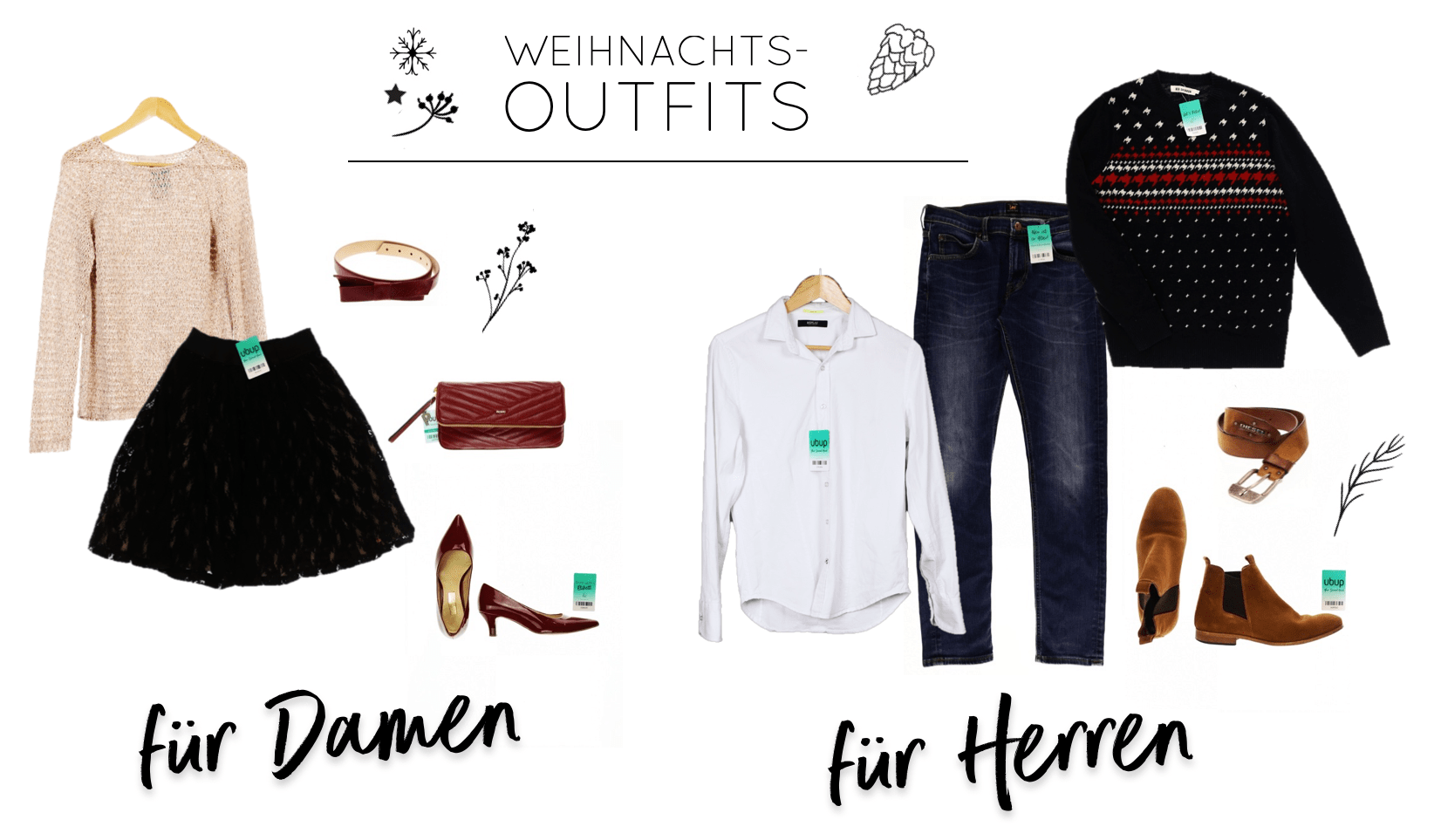 Weihnachtsoutfits für Damen und Herren Weihnachts-Look 2018